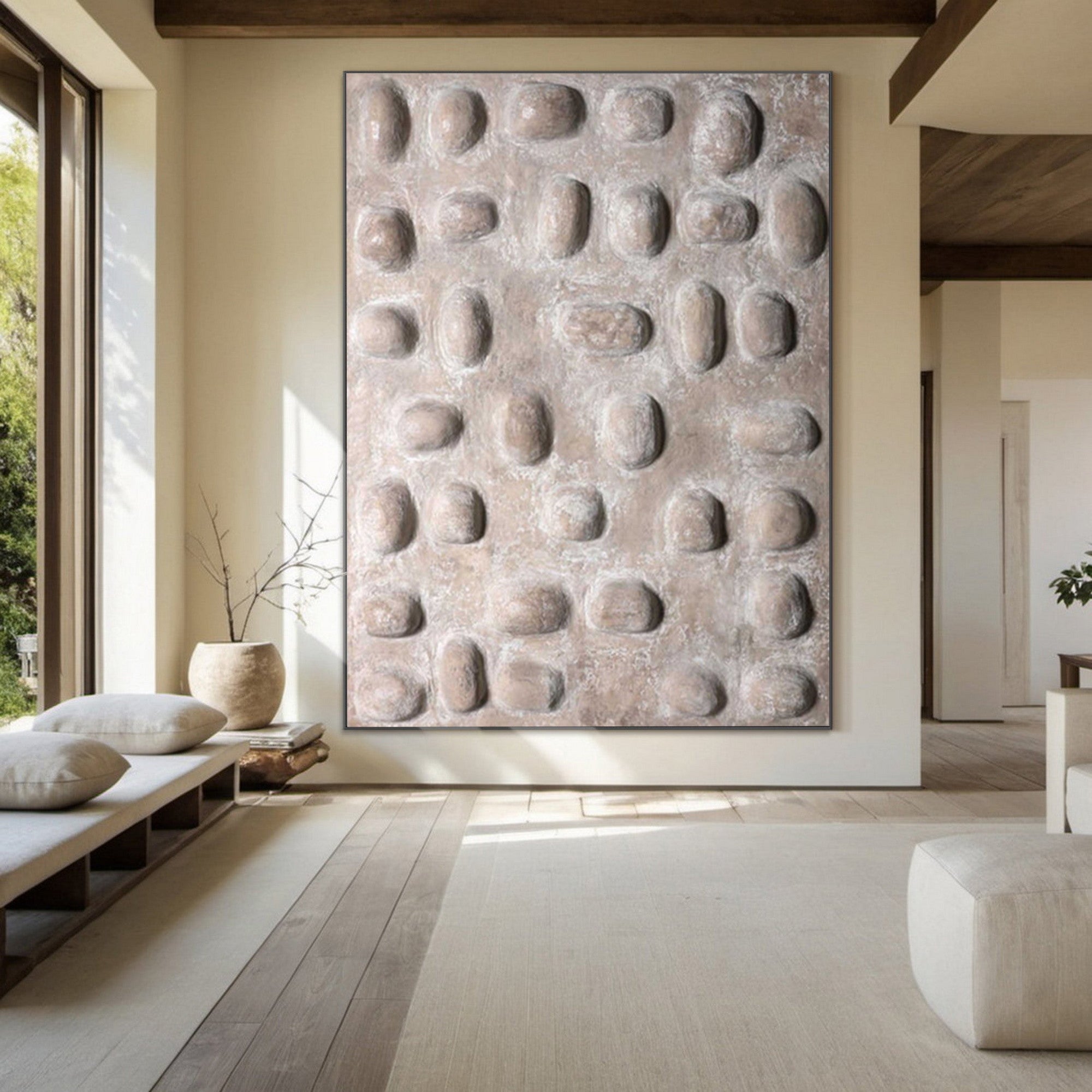 Textured Wabi Sabi Wall Art for Modern Home Decor and Living Room Walls #TX198