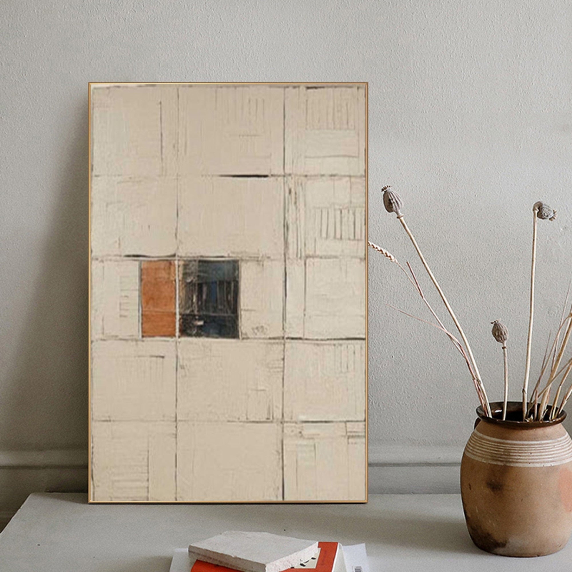 Wabi Sabi Abstract Textured Wall Art for Modern Living Room and Dining Area  #TX261