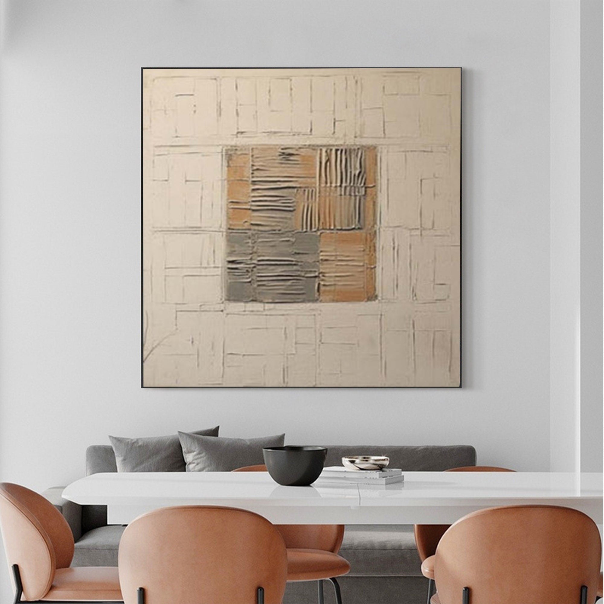 Wabi Sabi Textured Wall Art for Modern Living Room and Dining Area #TX255