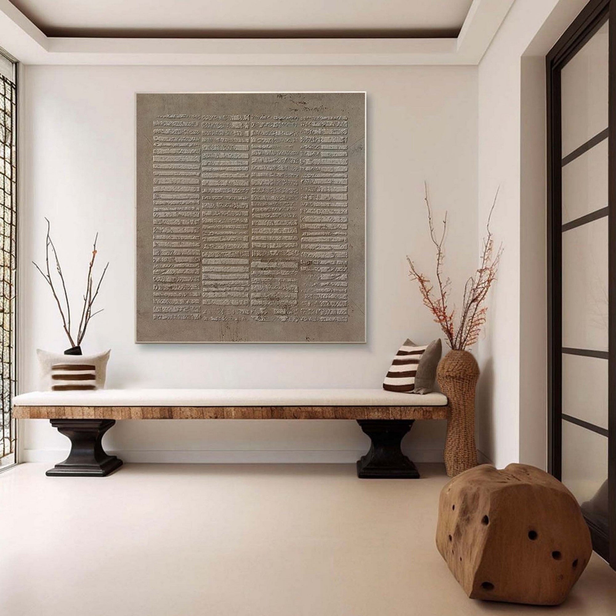 WabiSabi Wall Art Abstract Textured Artwork for Living Room and Office #TX012