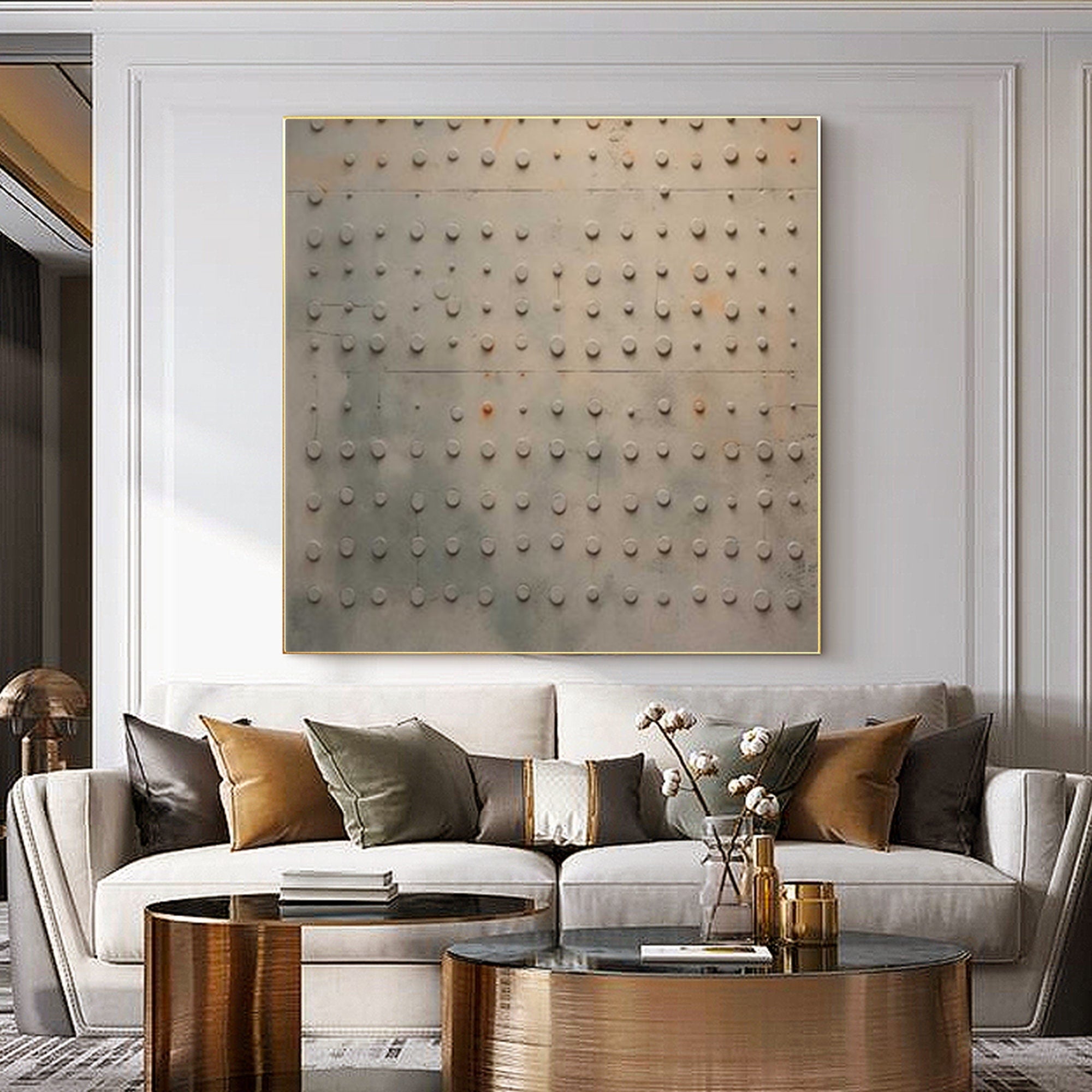 Wabi Sabi Textured Abstract Painting for Modern Living Room and Dining Area #TX303