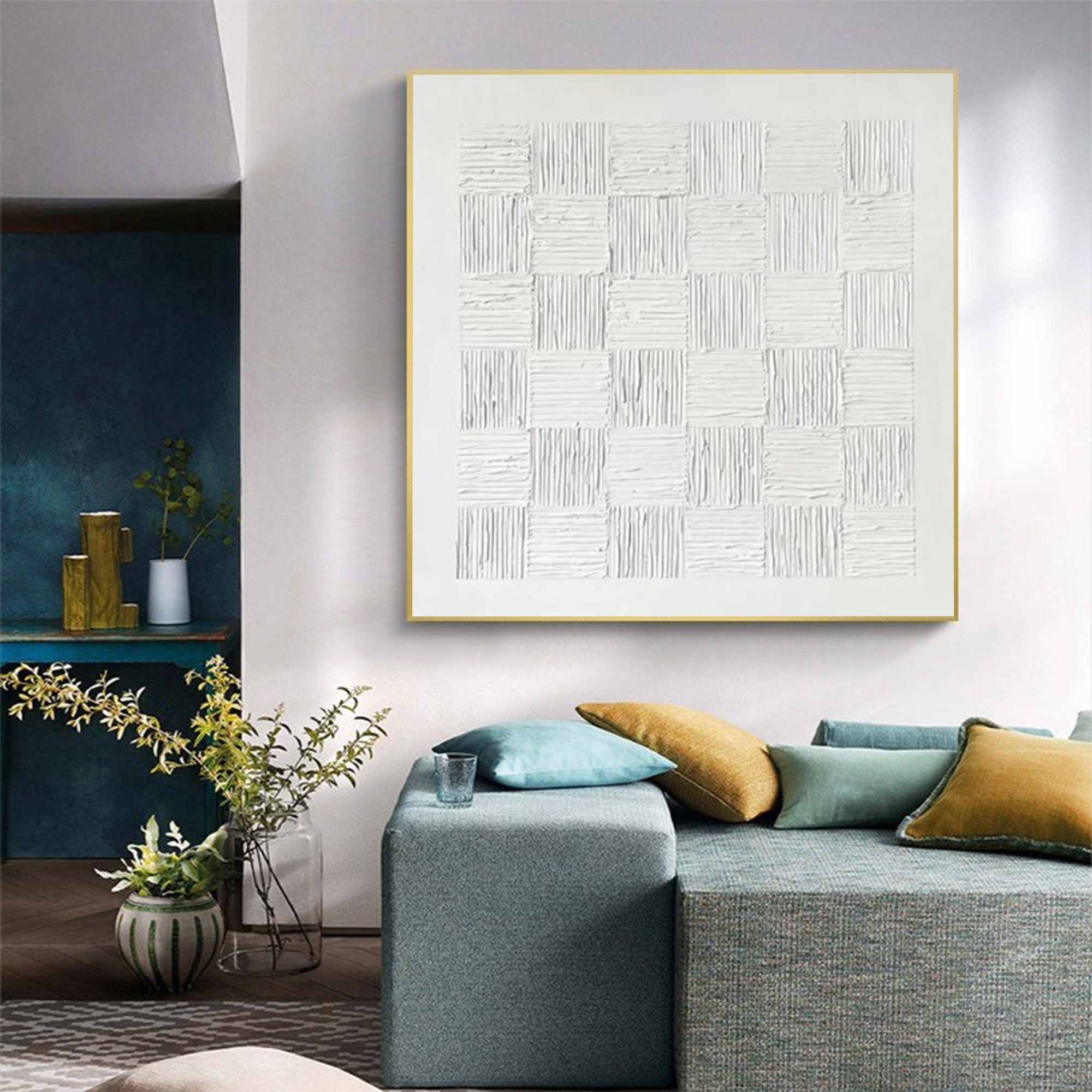 Wabi Sabi Textured Wall Art for Modern Living Room and Dining Room Decoration #WSW1046