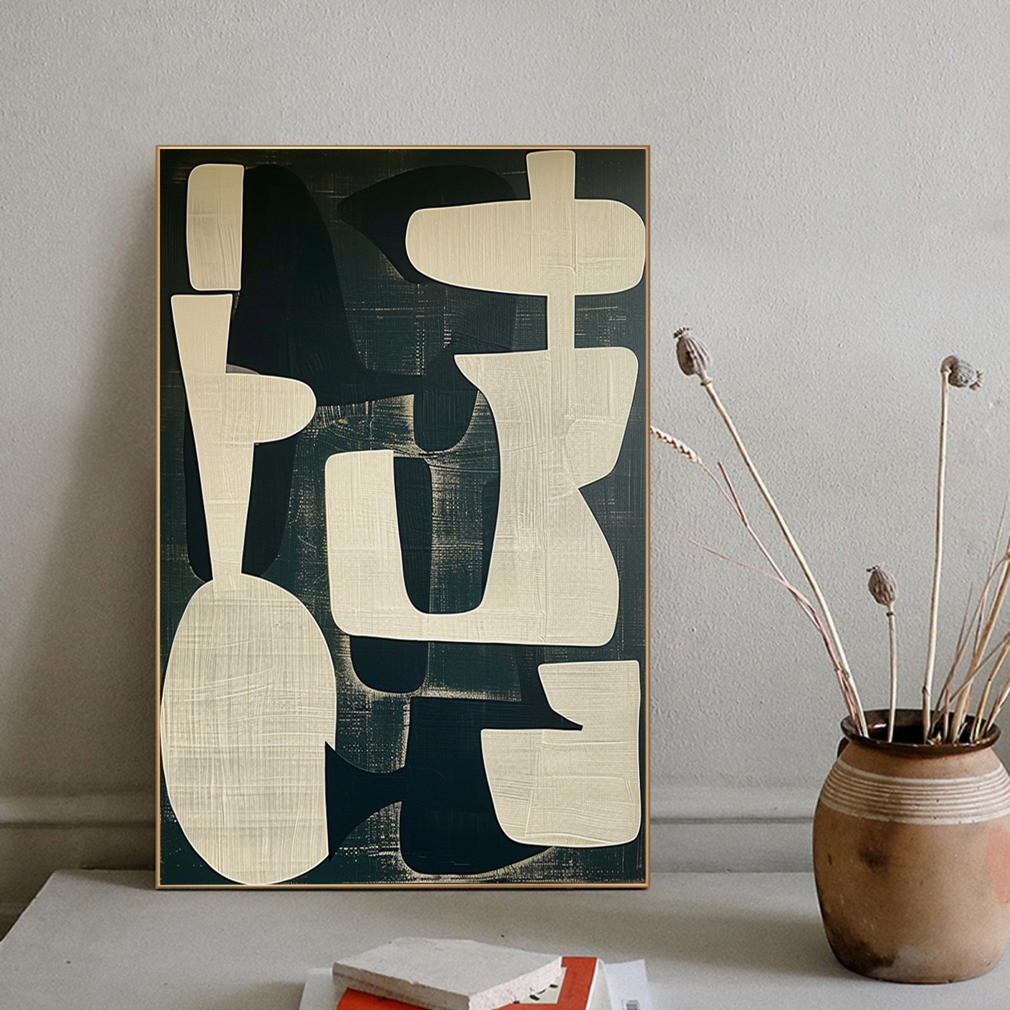 Wabi Sabi Abstract Texture Wall Art for Modern Home Decor and Living Room Wall #TX316