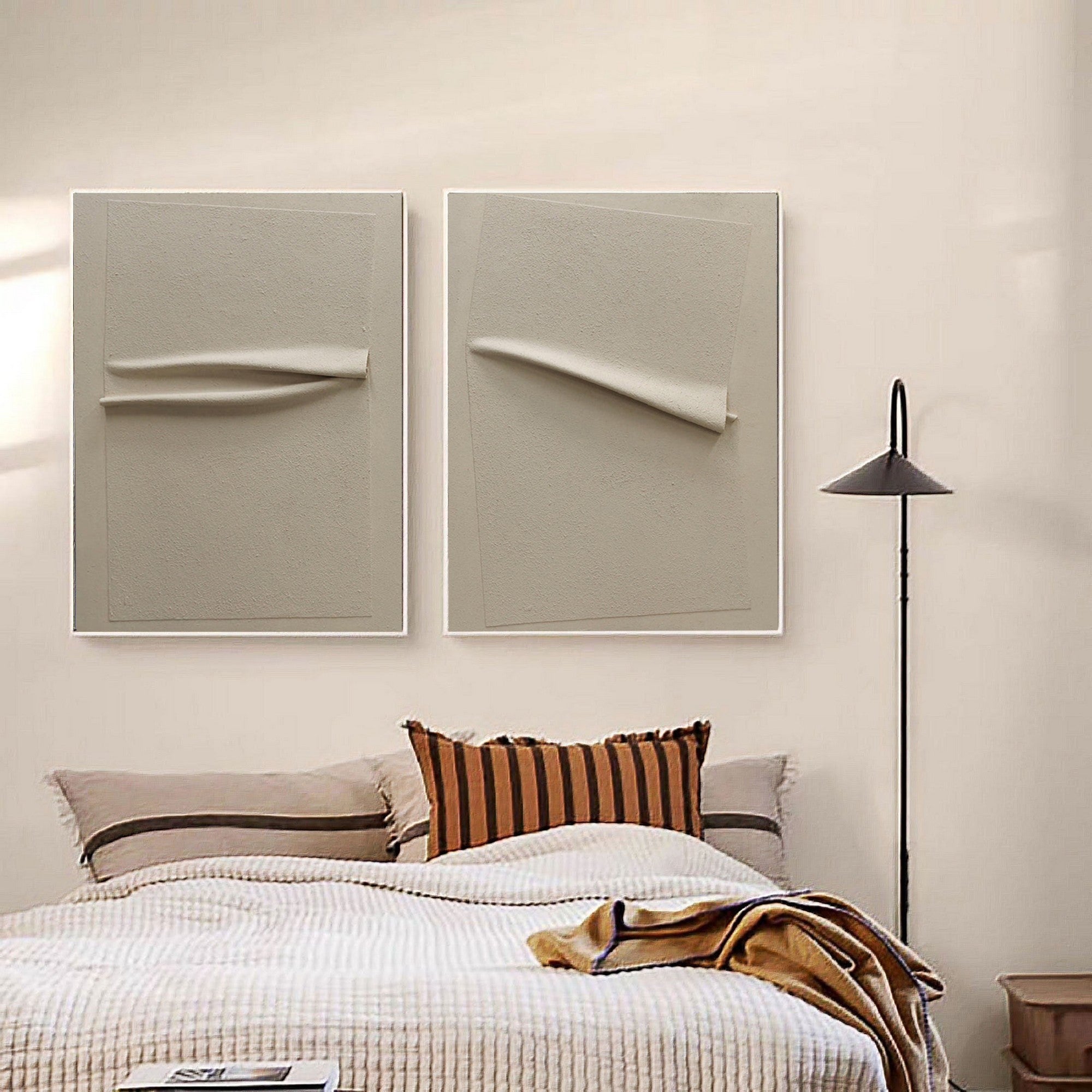 Minimalist Textured Wall Art Set for Modern Living Room Decor #SP033