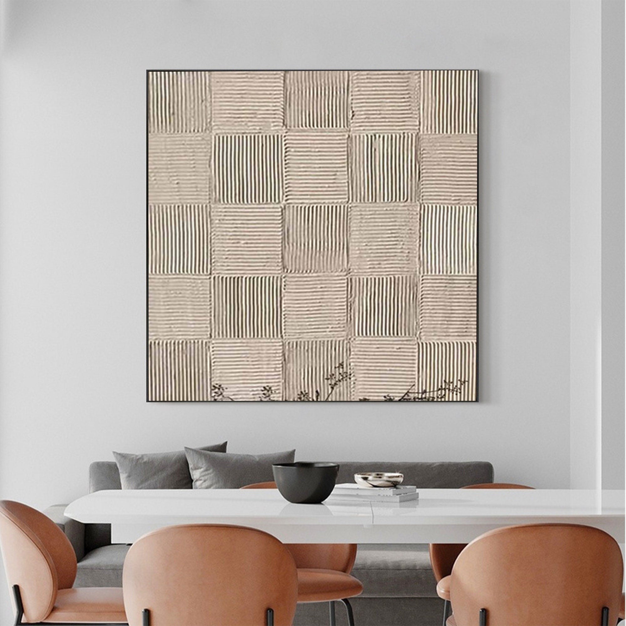 WabiSabi Wall Art Minimalist Textured Painting for Modern Home Decor #TX168