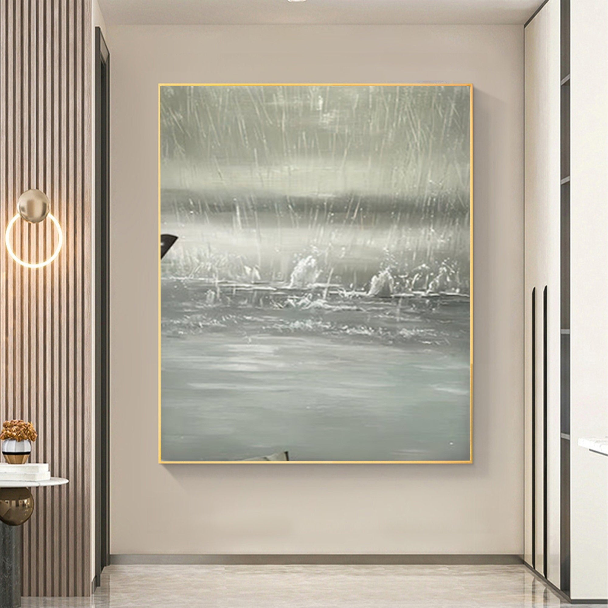 Textured Abstract Wabi Sabi Wall Art for Contemporary Living Room and Bedroom Decor #TX065