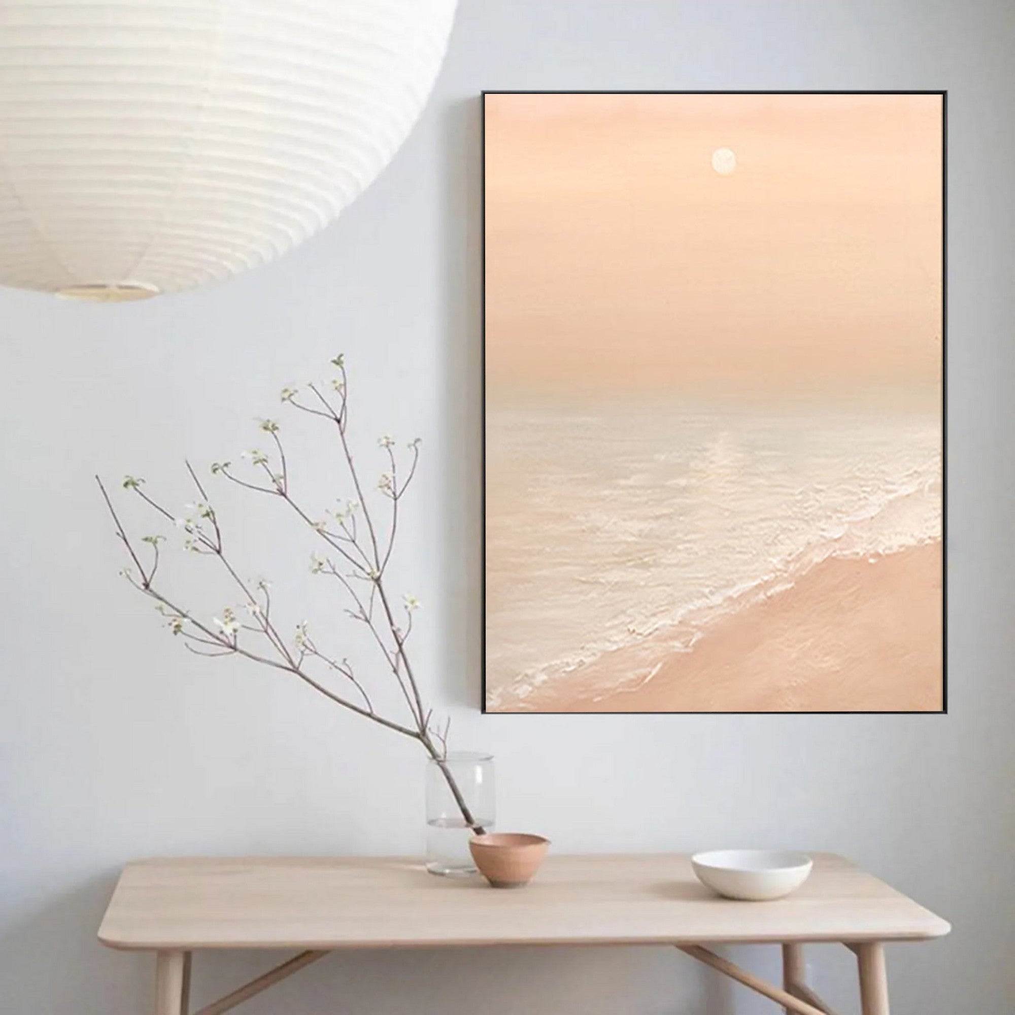 Textured Wabi Sabi Abstract Art for Living Room and Bedroom Wall Decor #TX051