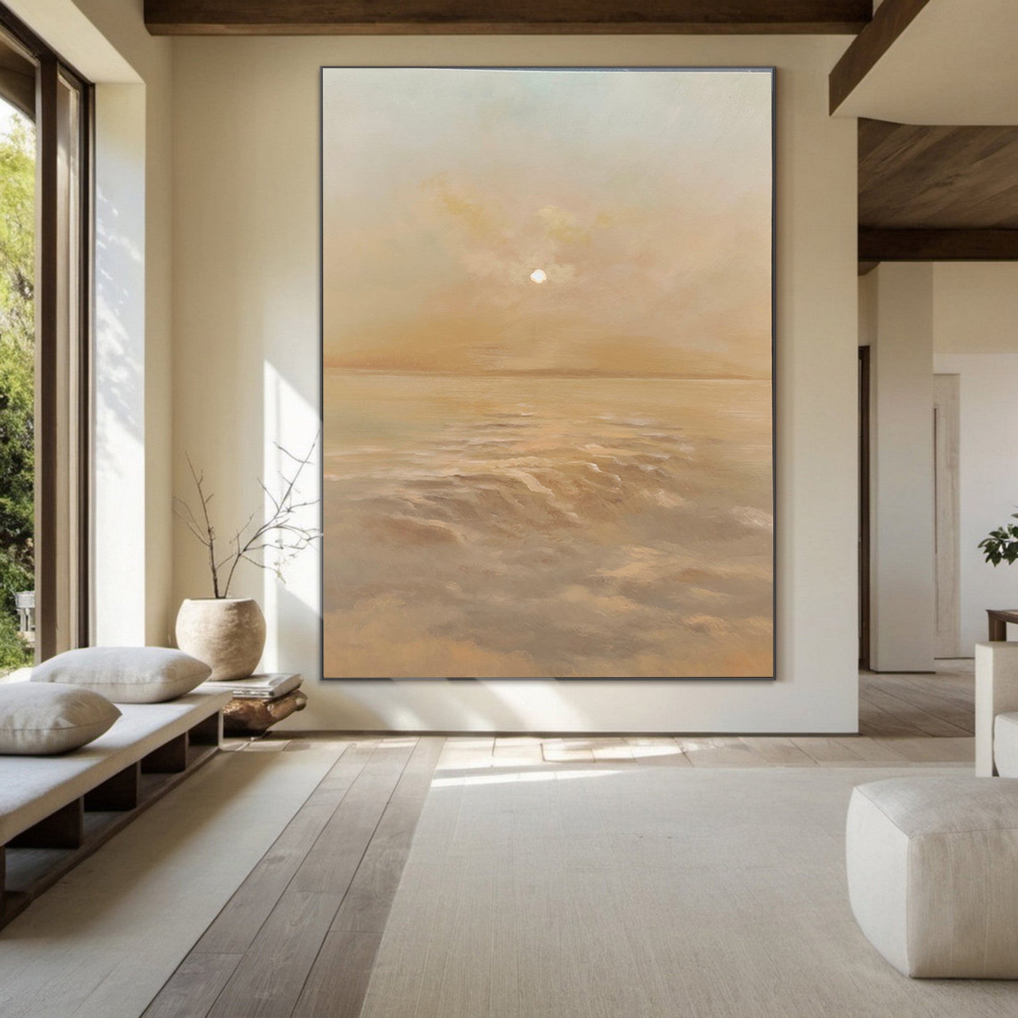 Textured Wabi Sabi Abstract Art for Living Room and Bedroom Wall Decor #TX052