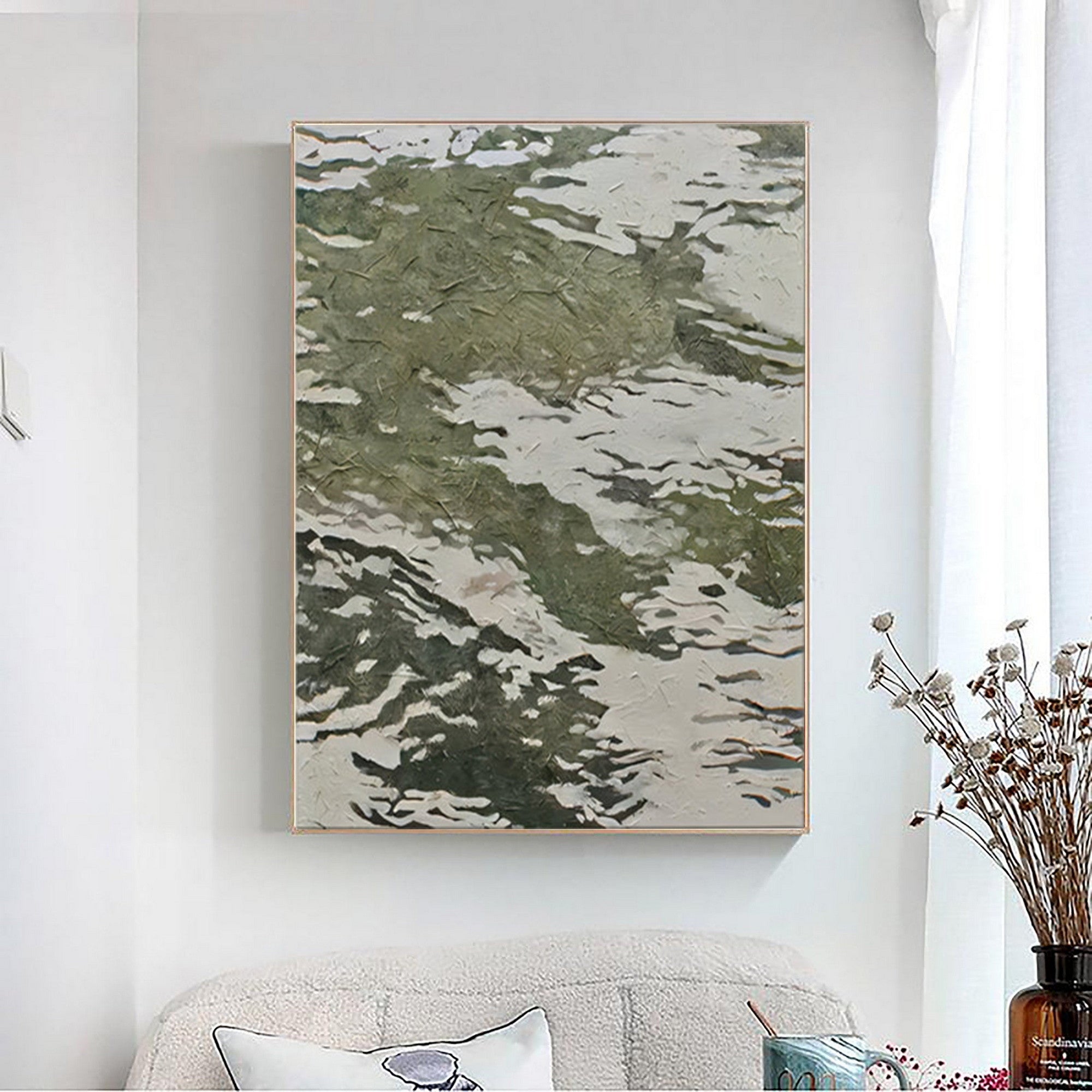 Textured Wabi Sabi Abstract Art for Living Room and Bedroom Wall Decor #TX050