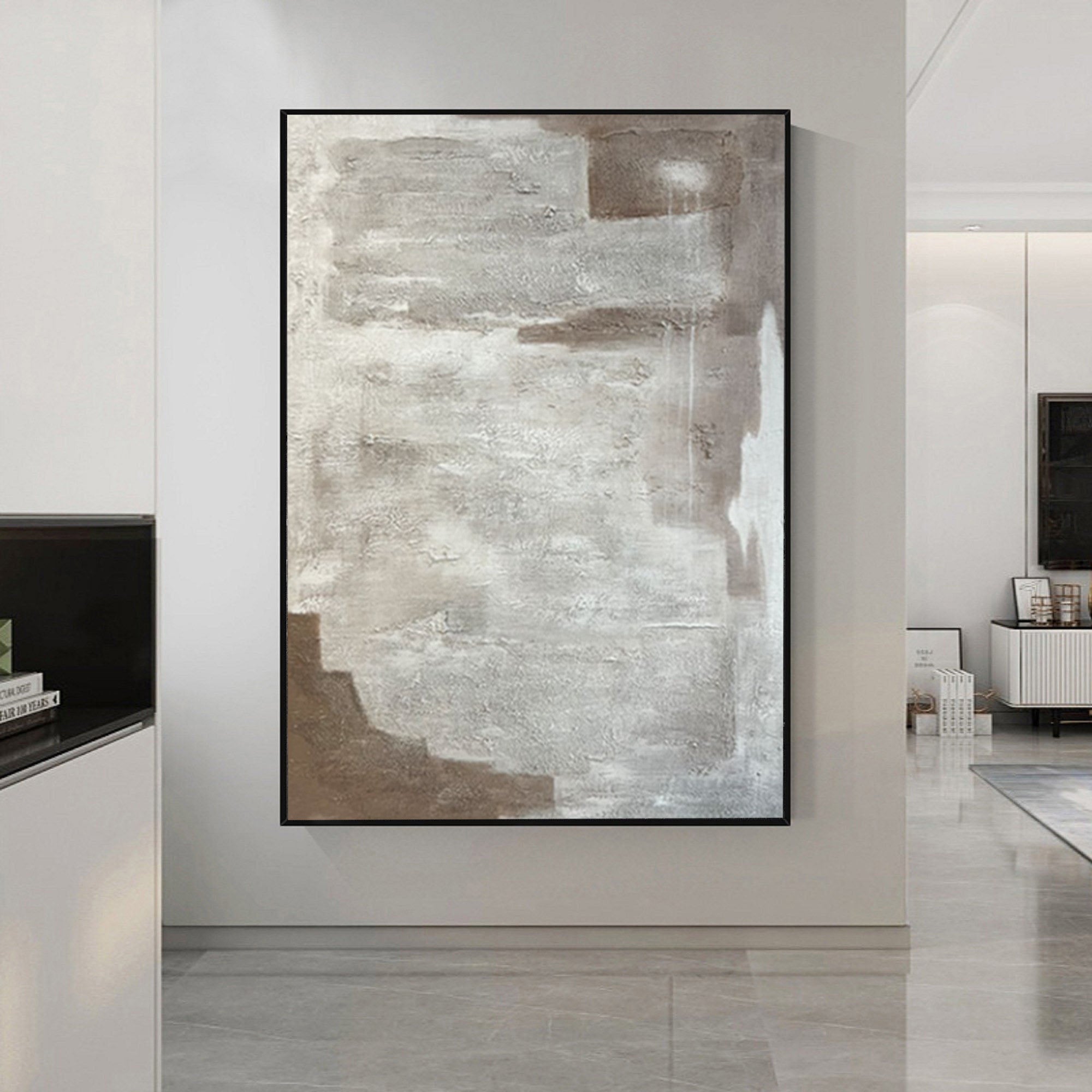 Wabi Sabi Textured Artwork Framed for Modern Contemporary Home Decor #TX121